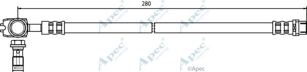 APEC BRAKING Bremžu šļūtene HOS3369